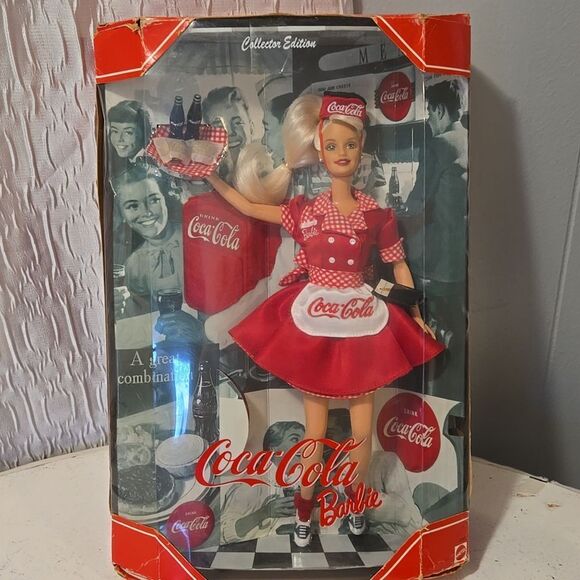 Limited Edition 1998 Coca Cola Barbie Collector Doll by Mattel - New Without Tag - Picture 1 of 9